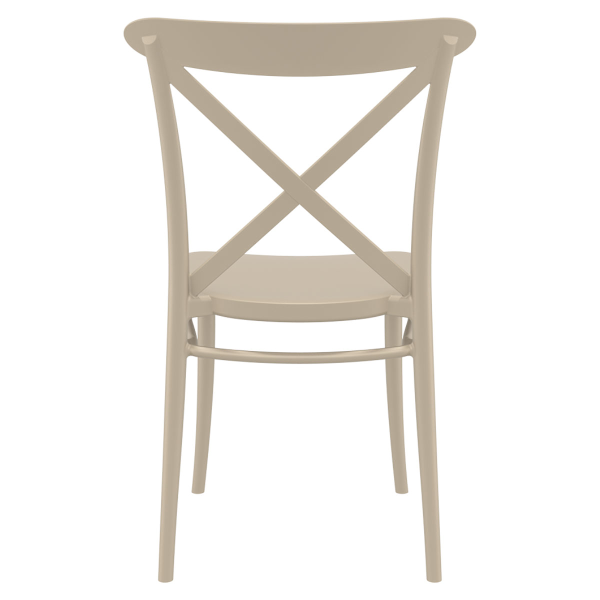 ST CROSY Taupe design Műanyag kültéri szék